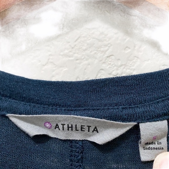 Athleta Polyester Modal Blue Sleeveless Top Small - Picture 5 of 6